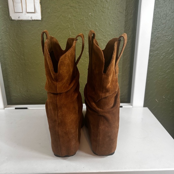 Steve Madden brown suede Wesley Foldover boot winter bohemian minimalist sz 8.5 - Picture 7 of 7